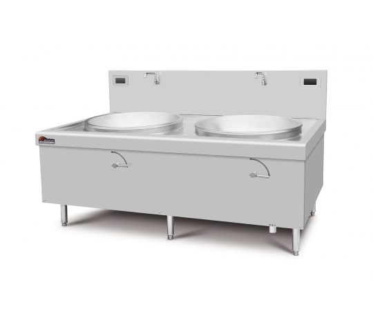 Bếp xào điện từ đôi cỡ lớn